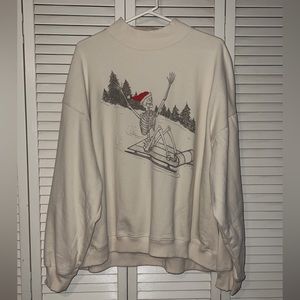 American Eagle graphic mock neck sweatshirt
